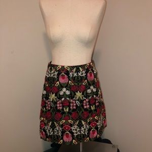 Lucy Paris Embroidered Skirt